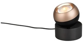 Veioză neagră-bronz LED (înălțime 14 cm) Orbit – Trio Select