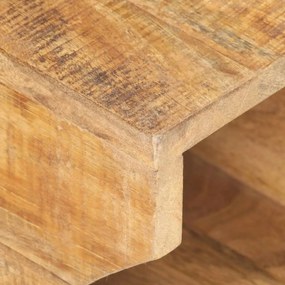 Suport bicicleta de perete, 35x25x25 cm, lemn masiv mango brut 1, Lemn masiv de mango nefinisat