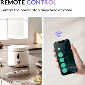 Immax NEO 07821L - Prelungitor NEO LITE Smart 4AC+1xUSB+2xUSB-C Wi-Fi