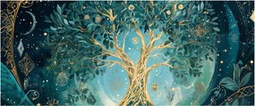 Tablou – Arborele vieții în univers (120x50 cm)