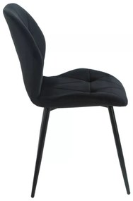 Scaun Rick velvet negru/negru Blu19