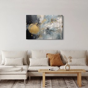 Tablou - Abstracție cu minge de aur (90x60 cm)