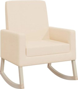vidaXL Scaun balansoar, crem, material textil