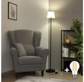 Brilagi - Lampadar LED CERIA, 1xE27/40W/230V, Ø 20,5 cm, alb/negru