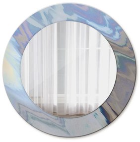 Oglinda cu decor rotunda Textura holografică