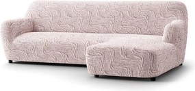 Gaico Huse bielastice BRILLANTE bej canapea cu otoman dreapta (l. 170 - 300 cm)
