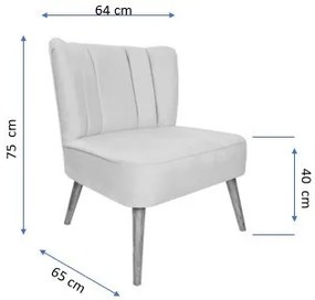 Fotoliu, Lemn Solid, Moon River, Galben Mustar