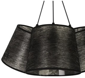 Duolla - Lustră pe cablu ROSSA 3xE27/40W/230V neagră