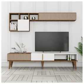 Mobila Living MILAN Alb/Nuc