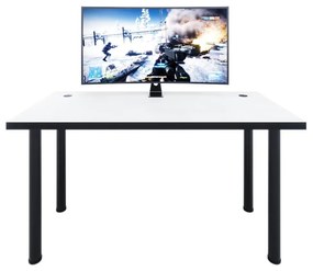 Masă PC gaming Gamer X (Alb + Negru) (fără iluminat). 1054984