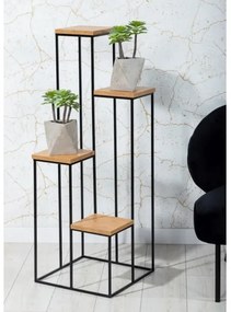 Suport flori 110x40 cm negru/maro