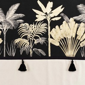 Draperie neagră/bej 140x240 cm Karaba – douceur d'intérieur