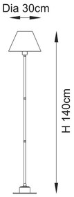 Endon 114786 - Lampadar LED reîncărcabil dimabil BURLEY LED/1,5W/5V, alamă/roz