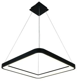 Brilagi - Lustră LED dimabilă pe cablu FALCON SLIM LED/50W/230V 50x50 cm neagră + telecomandă