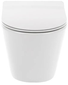 Toaletă Ride montată pe perete, fără margine