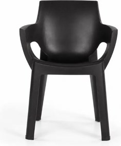 Scaun de gradina pentru dining IVY, neagra
