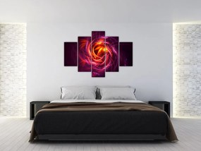Tabloul cu abstracțiune modernă care luminează (150x105 cm)