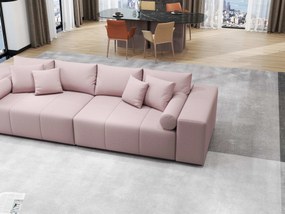 Canapea extensibilă dumonde cu ladă de depozitare si sezut confortabil din spuma high-density, Marbela Enjoy Flamingo XXL 295x100 cm