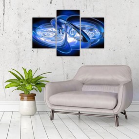Tabloul abstract albastru (90x60 cm)
