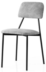 Set 4 buc. scaune bucătărie Moncici (gri). 1127584
