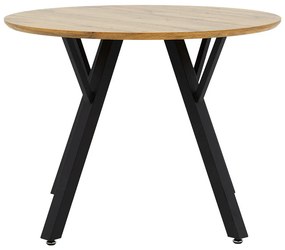 Masa Annie MDF de culoare sonoma - negru D100x75cm