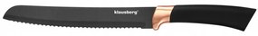 Set cutite cu suport Klausberg KB 7614, 6 piese, Otel inoxidabil, Negru/Cupru