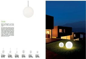 Pendul iluminat exterior cu protectie IP44, diametru 30cm SOLE SP1 SMALL 135991