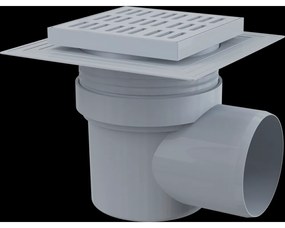 Canal de scurgere lateral 15x15 cm, guler de nivel 2 de izolare, opritor de miros de apa, plastic laterala