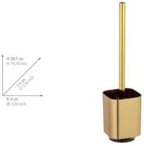 WENKO 24162100 - Perie WC AURON 9x38,5 cm aurie
