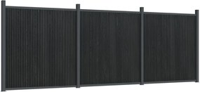vidaXL Panouri pentru gard, gri, 526x186 cm, WPC