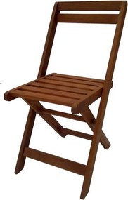 Set masa si 4 scaune pentru gradina Tirora Muhler Meranti, 5 piese, Pana la 100 kg, Pliabil, Lemn, Maro