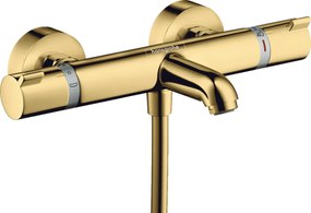 Hansgrohe Ecostat baterie cadă-duș perete cu termostat auriu 13114990