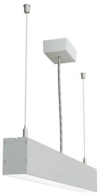 Lustră LED pe cablu LOOK LED/23W/230V 4000K 60 cm argintie APLED