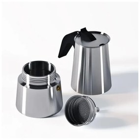 Cafetiera pentru espresso Bohmann BH 9509, 9 cesti, 450ml, Inox