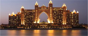Tablou construcției în Dubai (120x50 cm)