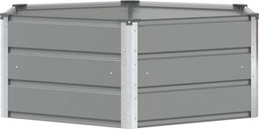 vidaXL Jardinieră Gri deschis 129 x 129 x 45 cm Oțel