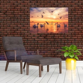 Tablou - Lebedă (90x60 cm)