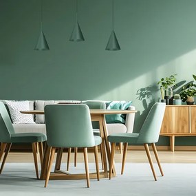 Pendul pe cablu CAPITAL 1xGX53/15W/230V, Ø 17 cm, verde