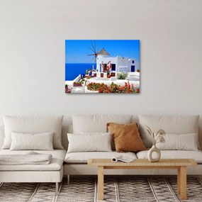 Tablou - Casă mică în Grecia (70x50 cm)