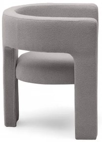 Fotoliu design alb cenusiu ALPAH LOOP