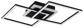 Plafoniera de design neagră cu LED integrat cu reglare a luminozității în 3 trepte - Veni