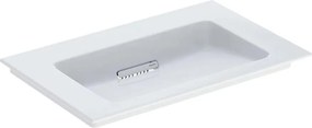 Lavoar pe mobilier Geberit One Slim 90 cm alb cu scurgere speciala