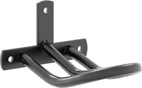 vidaXL Suport de căpăstru montat pe perete, negru, fier