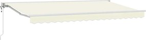 vidaXL Cadru de copertină Crem 400 x 200 cm Poliester cu Acoperire PU