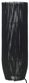 vidaXL Lampă de podea, negru, 84 cm, răchită, e27