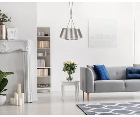 Duolla - Lustră pe cablu ROSSA 3xE27/40W/230V argintie