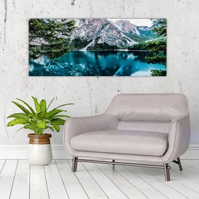 Tablou - Lac în Alpi (120x50 cm)