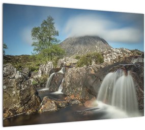 Tablou cu cascadele și munți (70x50 cm), în 40 de alte dimensiuni noi