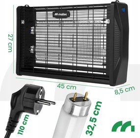 Capcană electrică pentru insecte MASTERKILLER20W-BL