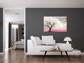 Tabloul copacului roz (90x60 cm)